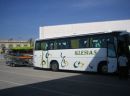 Autobus e remolque das piraguas