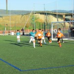 Momento defensivo en el Furia-Pontecesures
