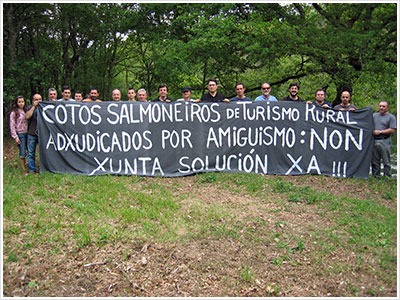 Manifestación en el coto de Ximonde