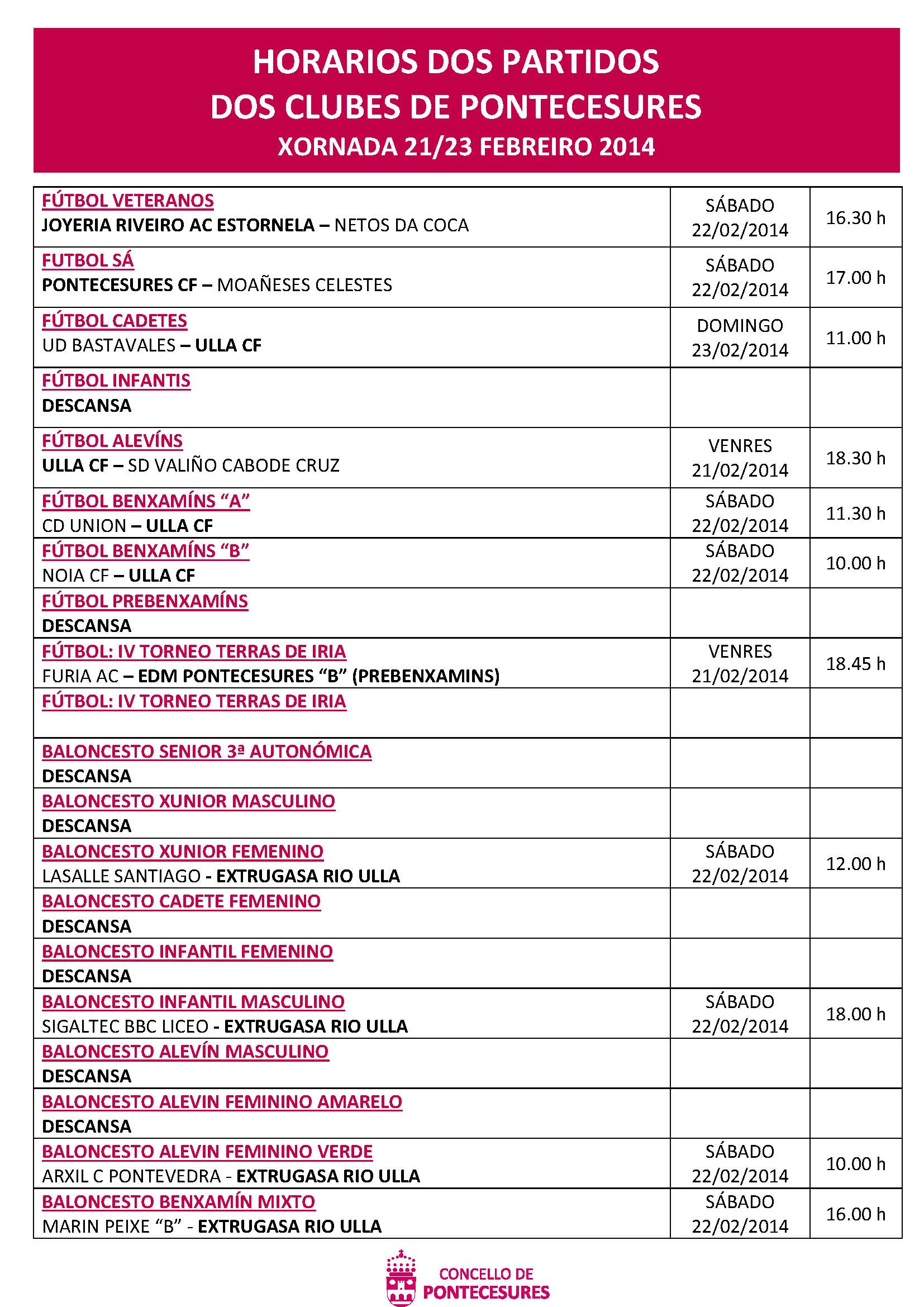 PLANTILLA 21 - 23 FEBREIRO