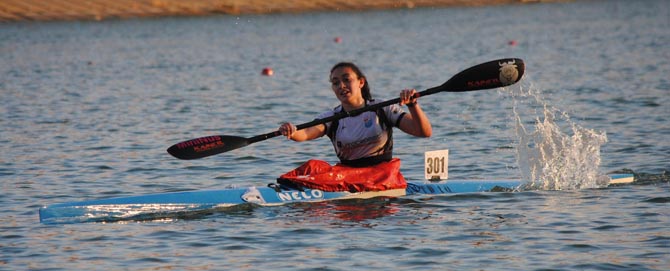 Piragüismo Campeonato de España de Invierno Camila Morrison y Ra