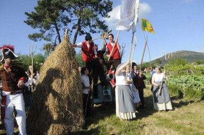 recreacion en valga de la batalla de casal de eirigo