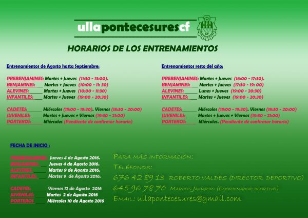 horario pontecesures